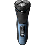Aparat de ras, Philips, Series 3000 S3232/52, Barbierit umed si uscat, Negru/Albastru