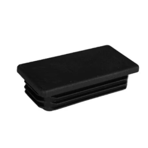 Capac din plastic pentru teava, patrat, negru, 30x40