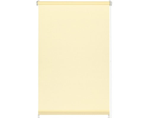 Rulou Semitransparent Cu Cleme De Prindere, Tensionat Lateral, Fara Gaurire, Uni Crem 45x150 Cm, Include Suport Cleme