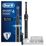 Periuta de dinti electrica Oral-B Smart 4 4000N Cross Action. 40000 pulsatii/min. 8800 oscilatii/min. Curatare 3D. 3 programe. 2 capete. Bluetooth. Negru