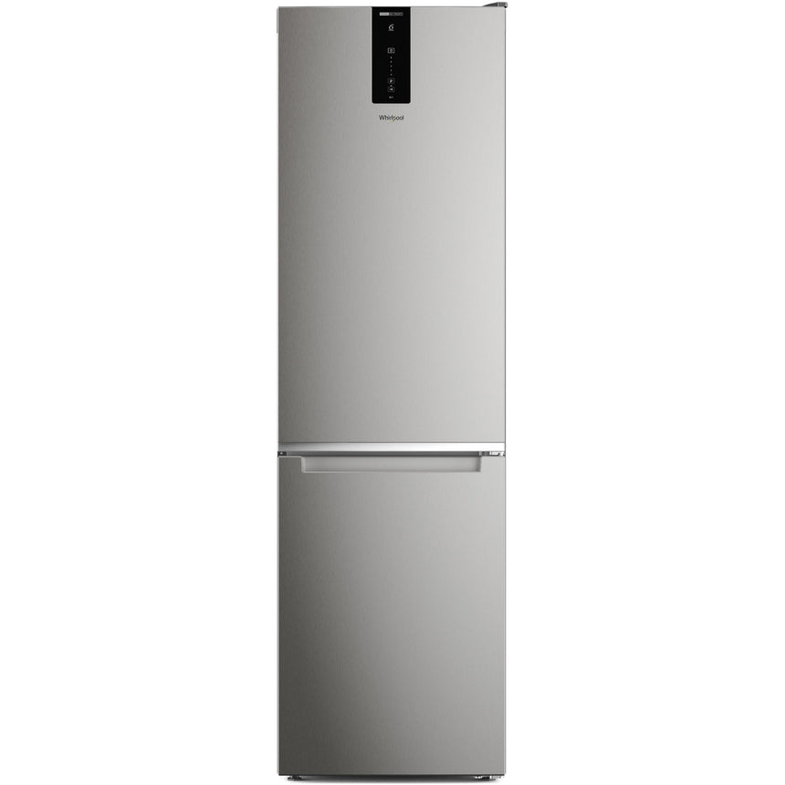 Combina frigorifica Whirlpool W7X92OX, 367 l, Clasa E, Total No Frost, Tehnologia 6TH Sense, Alarma usa, Iluminare LED, H 202.7 cm, Inox