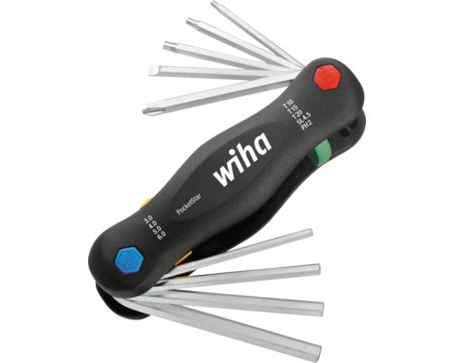 Surubelnita Multifunctionala Wiha Pocketstar Torx T7-t25, 7 Capete, Crom-vanadiu