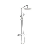 Sistem de dus cu baterie monocomanda Manacor dual control, dus fix Ø20 cm, para dus 3 functii, crom