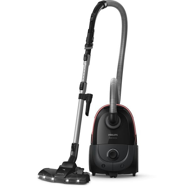 Aspirator cu Sac PHILIPS XD6142/12, 4l, 900W, 77dB, Negru-Roz
