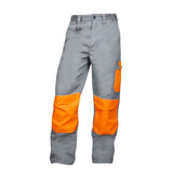 Pantaloni de lucru in talie 2STRONG - gri/portocaliu 52