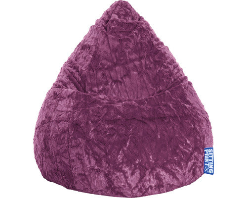 Fotoliu Puf Beanbag Sitting Point Fluffy Xl Mov 70x110 Cm