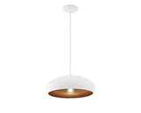 Pendul Mogano1 E27 Max. 1x60w, Alb/auriu