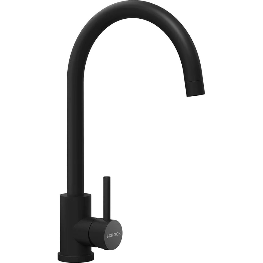 Baterie bucatarie Schock Prima negru, cartus ceramic