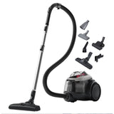 Aspirator fara sac Electrolux EL61A4UG, 700 W, 1,6 l, filtrare in 6 trepte, filtru Hygiene 12 lavabil, perie ParkettoPro, perie Turbo, Animal Kit, gri