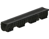 Rigola Polipropilena VODALAND Gratar Fonta 1000x156x150 mm Scurgere Verticala Ø 110 mm C 250 Trafic Carosabil