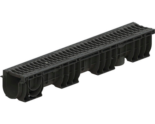 Rigola Polipropilena VODALAND Gratar Fonta 1000x156x150 mm Scurgere Verticala Ø 110 mm C 250 Trafic Carosabil