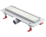 Rigola de Dus MCH Klassic Floor cu Gratar Reversibil, Inox Lucios 350 mm