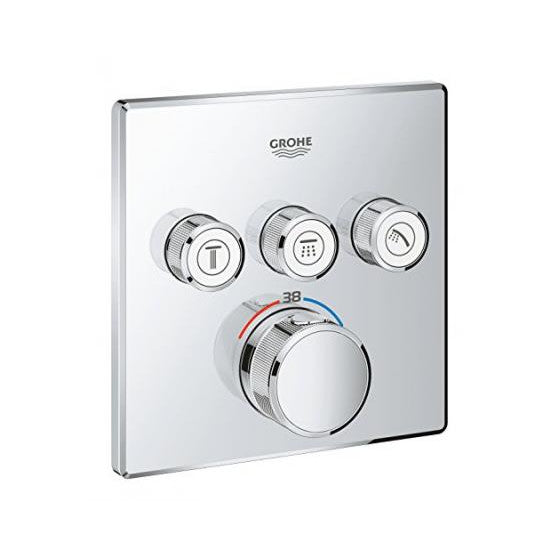 Unitate de control Grohtherm SmartControl, cu termostat pentru instalare incastrata cu 3 iesiri, 29126000 Grohe