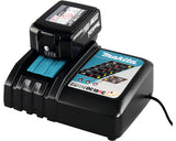 Incarcator rapid compatibil Makita DC18RC 14.4V - 18V 3A pentru baterii Li-ion, negru, dimensiuni 19x15x7.8cm