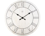 Ceas Perete Paul, Lemn, Alb Ø 40 Cm