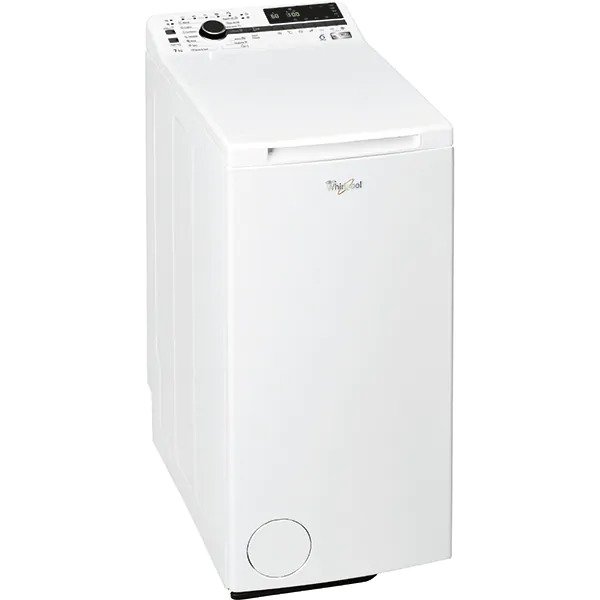 Masina de spalat rufe cu incarcare verticala Whirlpool TDLRB7222BSEUN, 7 kg, 1200 RPM, Clasa E, Motor Inverter Zen, 6th Sense, Alb