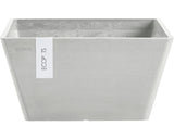 Ghiveci Ecopots Berlin Plastic 25x25x12, 8 Cm Alb-gri