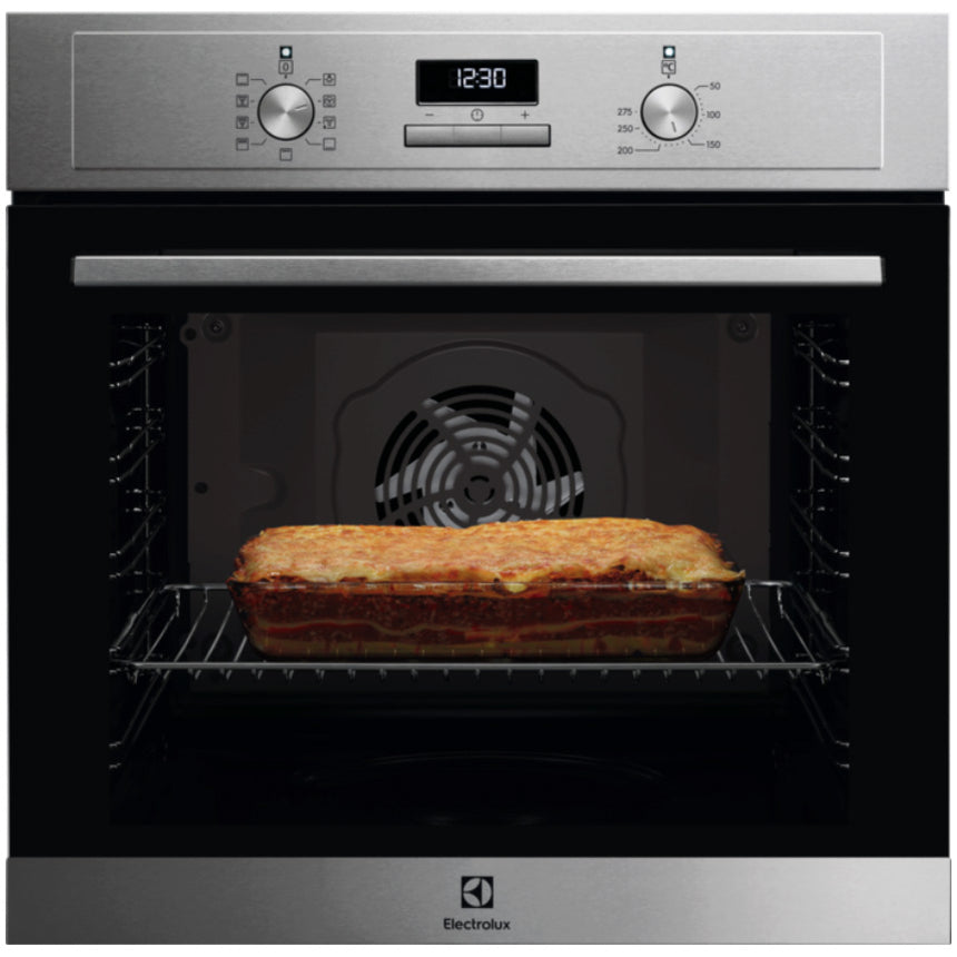 Cuptor incorporabil Electrolux EOF3F70X, Electric, 72 l, Autocuratare catalitica, SurroundCook, Timer cu display electronic, Grill, Clasa A, Inox antiamprenta