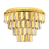 Plafoniera ERSEKA, EGLO, E14, 7x40W, otel, alama, cristal, 53.5 x 48.5 cm