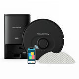 Aspirator Robot ROWENTA X-plorer 75 S+ RR8595WH, 0.26l, 21.6V, Autonomie maxima 120 min, Negru