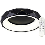 Plafoniera cu LED integrat 45W 4500 lumeni 3000-6500K, cu telecomanda, negru