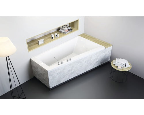 Cada de Baie Asimetrica pe Colt Radaway Palea, 170x100,5x48,50 cm, Colt Dreapta, Acril, Alb, WA1-34-170x100P