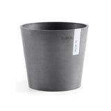 Ghiveci din plastic reciclat Ecopots Amsterdam Mini, 17 cm., Gri