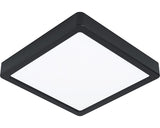Panou Cu Led Integrat Fueva5 16, 5w 1800 Lumeni 21x21 Cm, Montaj Aplicat, Lumina Calda, Negru