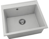 Chiuveta Bucatarie Cu O Cuva Fat Avangard 226 56x51 Cm, Fara Picurator, Fatgranit Light Grey