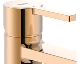 Baterie lavoar monocomanda Roca Naia tehnologie Cold Start rose gold