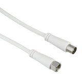 Cablu coaxial Hama 205294, 1.5 metri, alb