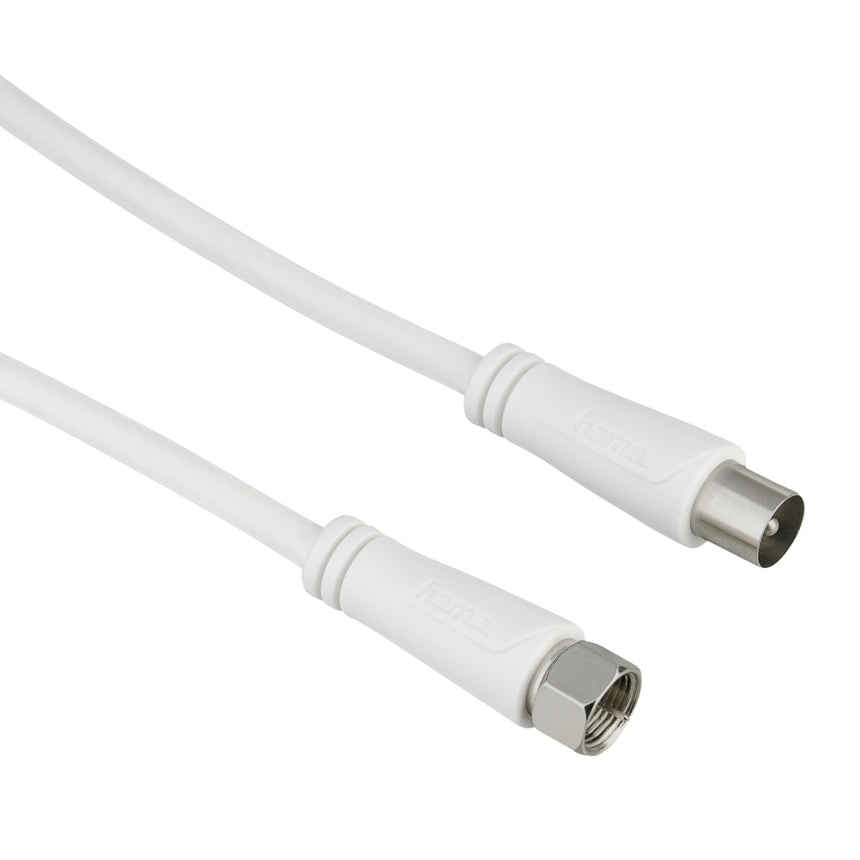 Cablu coaxial Hama 205294, 1.5 metri, alb