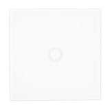 Intrerupator simplu cu touch PNI SH101 din sticla, alb cu LED indicator