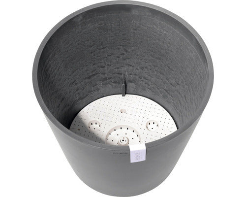 Ghiveci Ecopots Amsterdam Cu Sistem De Irigare Plastic Ø 50 Cm H 43, 8 Cm Gri