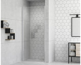 Usa Dus Pentru Nisa Batanta Form&style Modena 100x195 Cm Profil Crom Sticla Transparenta