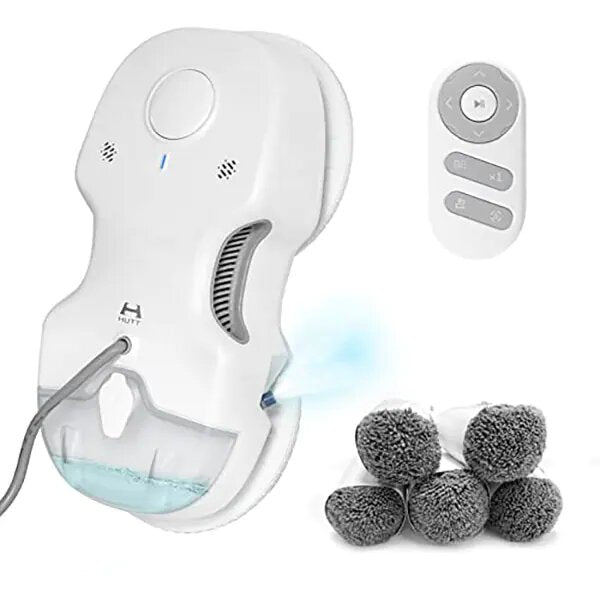 Robot de aspirare geamuri Hutt C65, modul de curatare umeda, ruta de curatare automata, 24 V, 90W, 75dB, alb
