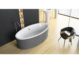Cada Freestanding Ovala Mesara 190x96, cu masca si sifon, Radaway
