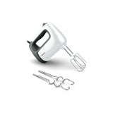 Mixer de mana Tefal Prep' Mix HT460138, 500W, 5 trepte de viteza, Functie Turbo, Teluri si carlige din inox, Buton pentru demontarea accesoriilor, accesorii compatibile cu masina de spalat vase, Alb