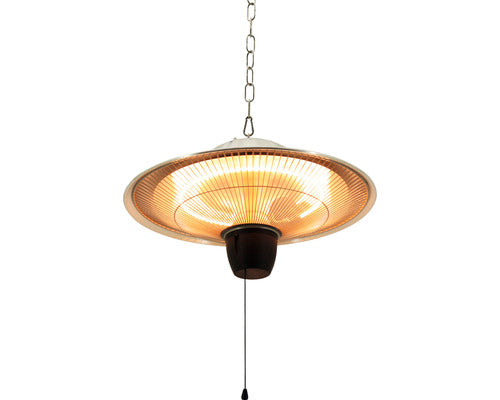 Incalzitor Terasa Tip Palarie Cu Element Halogen Calienta 1500 W, 42, 5x25 Cm, Argintiu