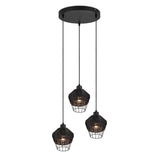 Lustra Borka, RL, Metal, Soclu E27, Negru