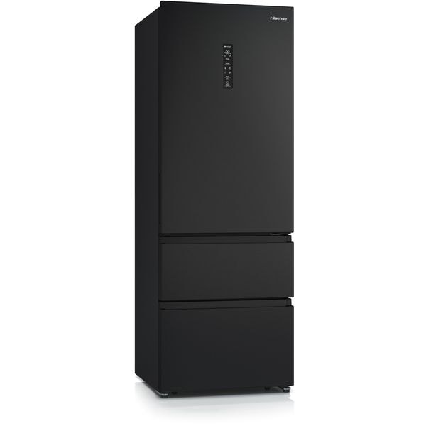 Combina Frigorifica HISENSE RT641N4AFE1, Total No Frost, 493 l, H 200 cm, Clasa E, Wi-Fi, Negru