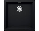Chiuveta Bucatarie Cu O Cuva Schock Greenwich N-100 45,6x45,6 Cm, Fara Picurator, Montare Pe/sub Blat, Cristadur Puro