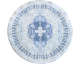 Covor Platinum albastru/crem Ø 90 cm