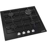 Plita incorporabila CATA GHI 6104 BK, Gaz, 4 arzatoare, Negru