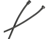 Furtun de dus metalic antitorsiune 170 cm brushed titanium black