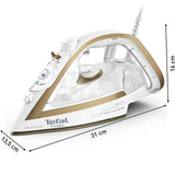Fier de calcat Puregliss FV8042E0, 2900W, 270g/min, 270ml, Talpa Durilium AirGlide, Alb-Auriu