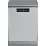Masina de spalat vase Beko BDFN36650XC, 16 seturi, 11 programe, Motor ProSmart Inverter, Clasa B, HomeWhiz, Steam Gloss, AquaIntense, Extra Drying, 60 cm, Pearl Inox
