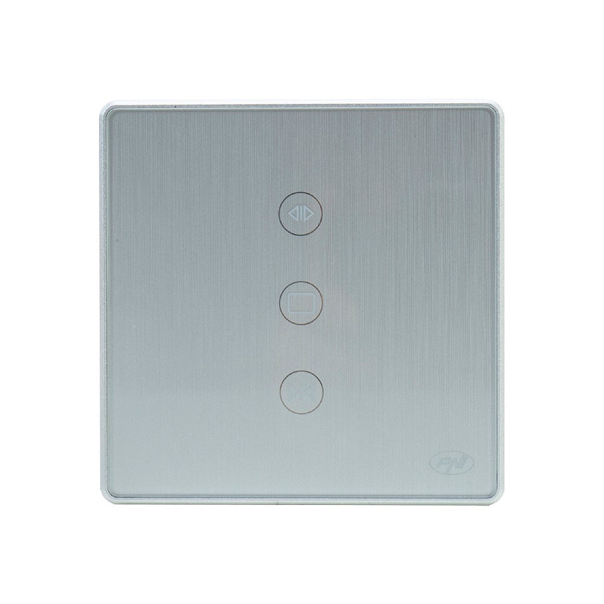 Intrerupator inteligent pentru jaluzele PNI SafeHome PT135J, Wi-Fi, cu touch, 600W, APP Tuya Smart, compatibil Amazon Alexa/Google Home, Metalic