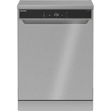 Masina de spalat vase SHARP QW-NA34F42DI-EU, 15 seturi, 8 programe, 60 cm, Clasa D, Inox