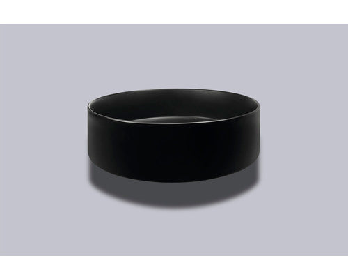 Lavoar Rotund Jungborn Amion, Montaj pe Blat, 40 cm, Negru Mat